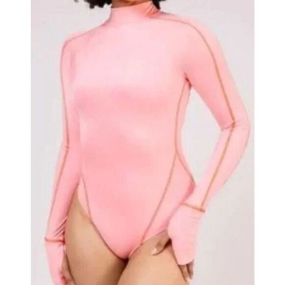 New. Hot as hell for Free People pink rash guard. Large. Retails $240 - Picture 5 of 10